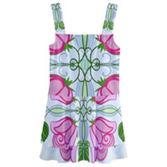 Figure Roses Flowers-ornament Kids  Layered Skirt Swimsuit