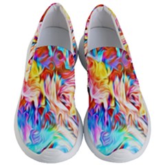 Background-drips-fluid-colorful- Women s Lightweight Slip Ons