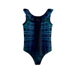 Technology-artificial-intelligence Kids  Frill Swimsuit by Jancukart