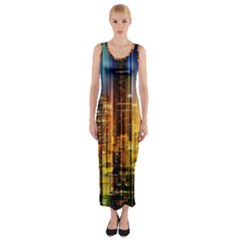 Skyline-light-rays-gloss-upgrade Fitted Maxi Dress