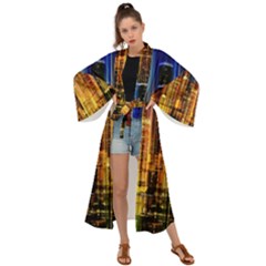 Skyline-light-rays-gloss-upgrade Maxi Kimono by Jancukart