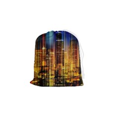 Skyline-light-rays-gloss-upgrade Drawstring Pouch (small) by Jancukart