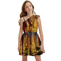 Skyline-light-rays-gloss-upgrade Kids  One Shoulder Party Dress