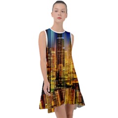 Skyline-light-rays-gloss-upgrade Frill Swing Dress by Jancukart