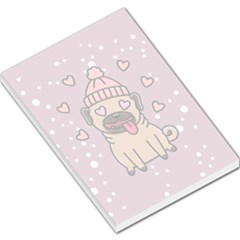 Love Pug Dog Large Memo Pad by walala