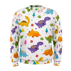 Dinosaurs-seamless-pattern-kids 003 Men s Sweatshirt by nate14shop
