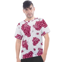 Grape-bunch-seamless-pattern-white-background-with-leaves 001 Men s Sport Top
