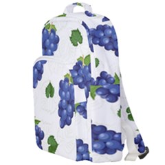 Grape-bunch-seamless-pattern-white-background-with-leaves Double Compartment Backpack by nate14shop