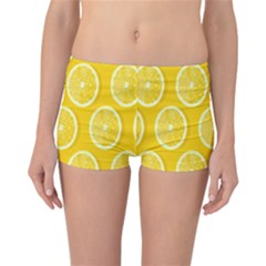 Lemon-fruits-slice-seamless-pattern Reversible Boyleg Bikini Bottoms