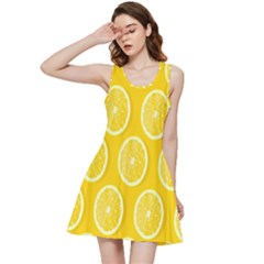Lemon-fruits-slice-seamless-pattern Inside Out Racerback Dress by nate14shop
