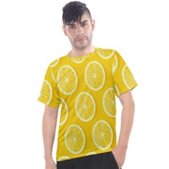 Lemon-fruits-slice-seamless-pattern Men s Sport Top by nate14shop