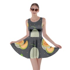 Melon-whole-slice-seamless-pattern Skater Dress by nate14shop