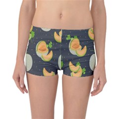 Melon-whole-slice-seamless-pattern Reversible Boyleg Bikini Bottoms