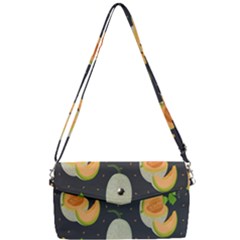 Melon-whole-slice-seamless-pattern Removable Strap Clutch Bag by nate14shop