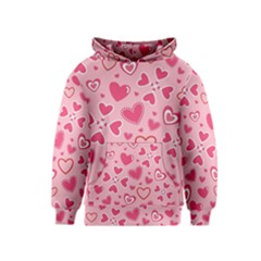 Scattered-love-cherry-blossom-background-seamless-pattern Kids  Pullover Hoodie