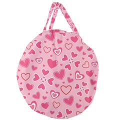 Scattered-love-cherry-blossom-background-seamless-pattern Giant Round Zipper Tote