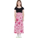 Scattered-love-cherry-blossom-background-seamless-pattern Kids  Flared Maxi Skirt View1