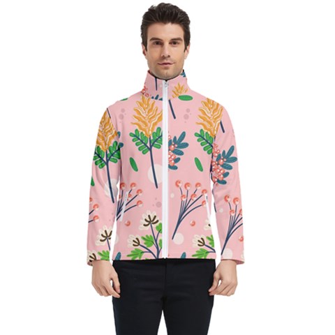 Seamless-floral-pattern 001 Men s Bomber Jacket by nate14shop