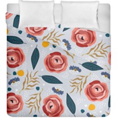 Seamless-floral-pattern Duvet Cover Double Side (King Size)