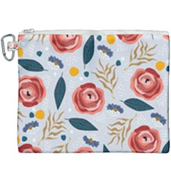 Seamless-floral-pattern Canvas Cosmetic Bag (xxxl) by nate14shop