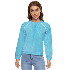 Seamless-pattern Women s Long Sleeve Raglan Tee