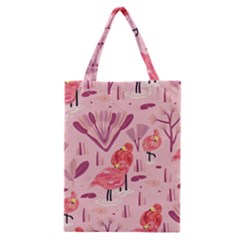 Seamless-pattern-with-flamingo Classic Tote Bag by nate14shop