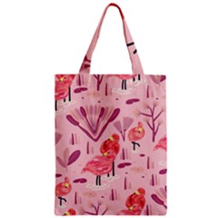 Seamless-pattern-with-flamingo Zipper Classic Tote Bag