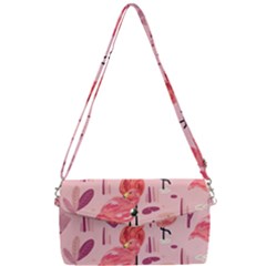 Seamless-pattern-with-flamingo Removable Strap Clutch Bag by nate14shop