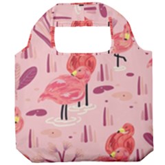 Seamless-pattern-with-flamingo Foldable Grocery Recycle Bag by nate14shop