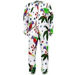 Seamless-pattern-with-parrot Onepiece Jumpsuit (men) by nate14shop