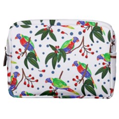 Seamless-pattern-with-parrot Make Up Pouch (medium) by nate14shop