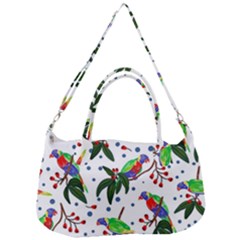 Seamless-pattern-with-parrot Removal Strap Handbag by nate14shop