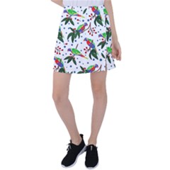 Seamless-pattern-with-parrot Tennis Skirt
