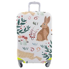Seamless-pattern-with-rabbit Luggage Cover (medium) by nate14shop