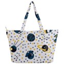 Seamless-pattern-with-spaceships-stars 002 Full Print Shoulder Bag View2