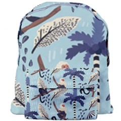 Tropical-leaves-seamless-pattern-with-monkey Giant Full Print Backpack by nate14shop