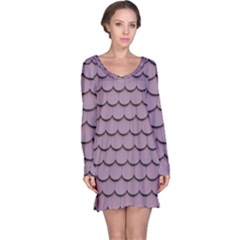 House-roof Long Sleeve Nightdress