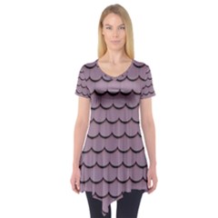 House-roof Short Sleeve Tunic 