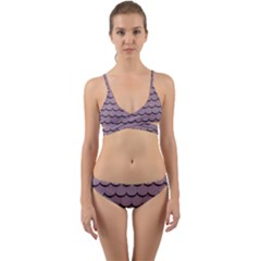 House-roof Wrap Around Bikini Set