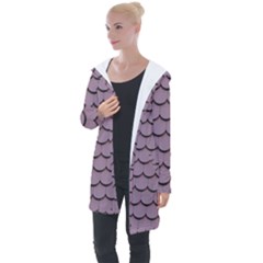 House-roof Longline Hooded Cardigan by nate14shop