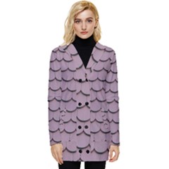 House-roof Button Up Hooded Coat 