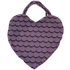 House-roof Giant Heart Shaped Tote by nate14shop