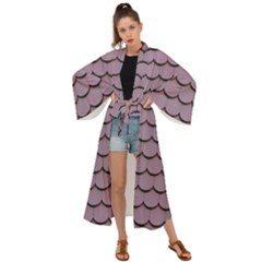 House-roof Maxi Kimono