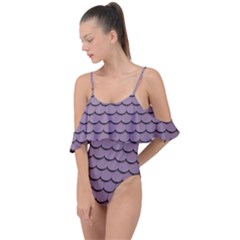 House-roof Drape Piece Swimsuit