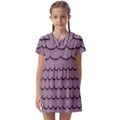 House-roof Kids  Asymmetric Collar Dress