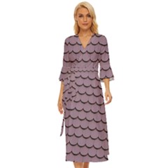 House-roof Midsummer Wrap Dress