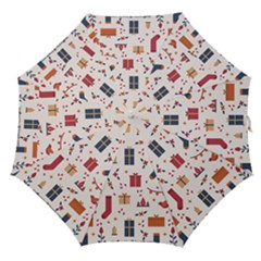 Christmas-gifts-socks-pattern Straight Umbrellas