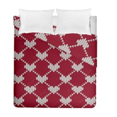 Christmas-seamless-knitted-pattern-background Duvet Cover Double Side (full/ Double Size)