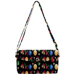 Gradient-christmas-pattern-design Removable Strap Clutch Bag