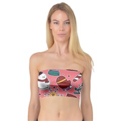 Hand-drawn-christmas-pattern-design Bandeau Top by nate14shop